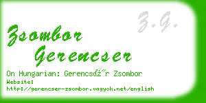 zsombor gerencser business card